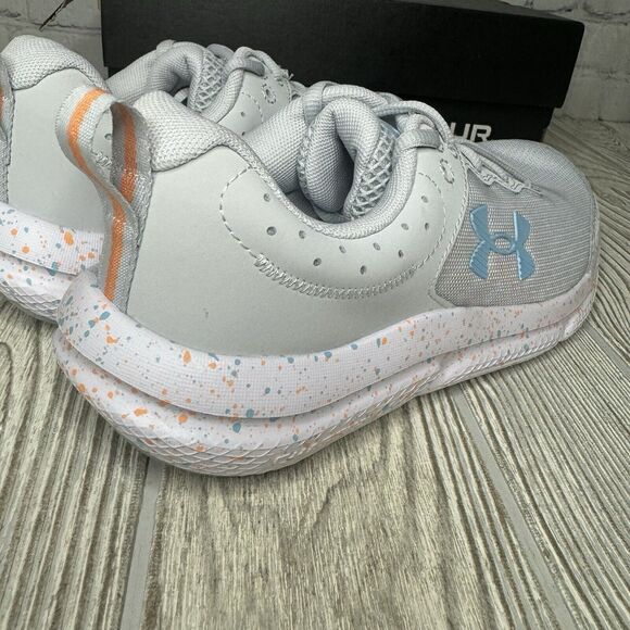 Under Armour Charged Assert 10 PNTSP Running Shoes Women’s 7.5 Gray 3027092-100 - Picture 2 of 9